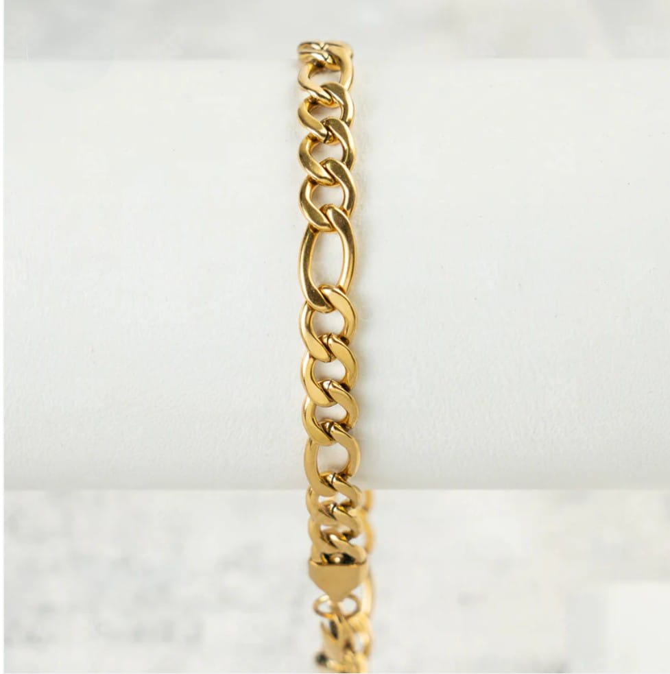 PROMO Cadena+ Pulsera GRATIS Cartier para Hombre en Oro Laminado 18K