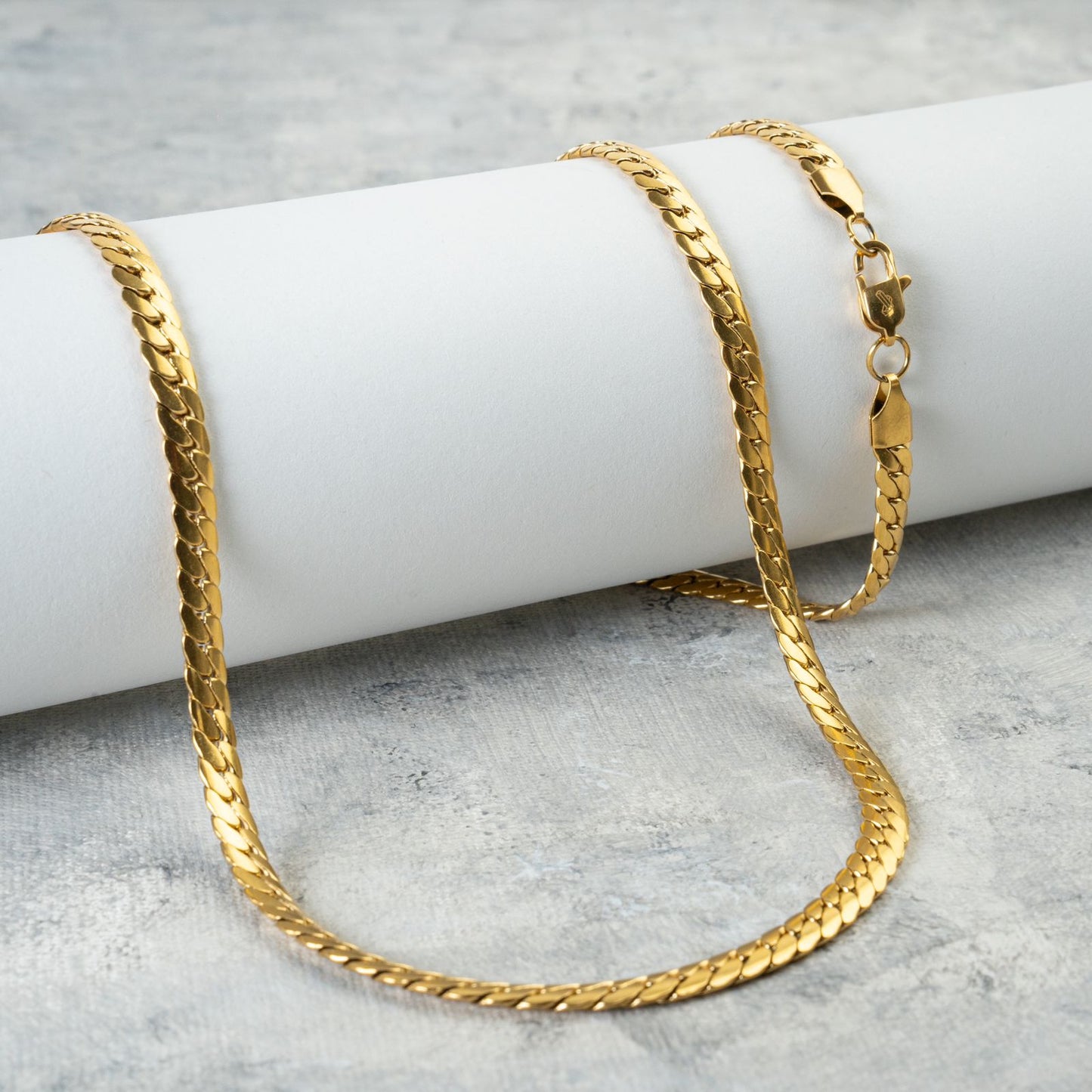 Combo Cadena y Pulsera Serpiente para Hombre en Oro Laminado 18K - Estilo y Durabilidad